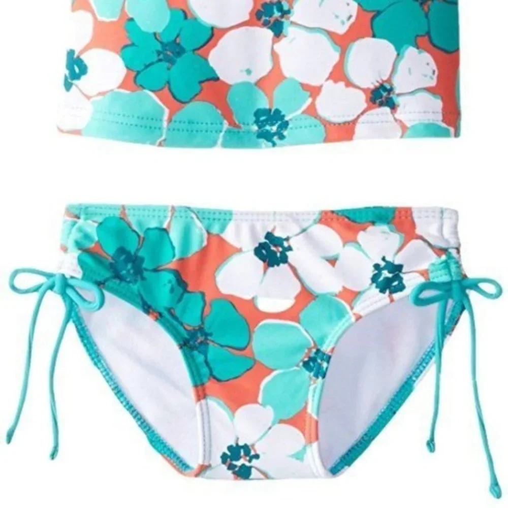 Kanu Surf Floral 2 Piece Swimsuit Girls 24 Mo‎ NWT